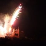 Burg Katz im Licht des Feuerwerks